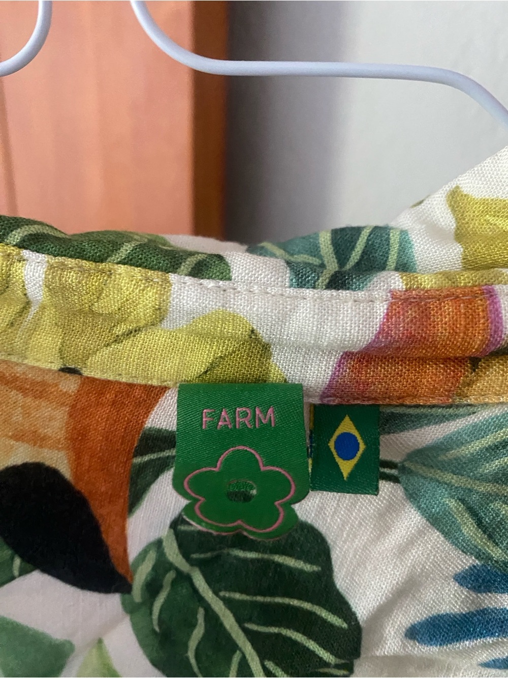 FARM RIO Toucan Print Romper in White, Yellow & Green - Picture 4 of 5